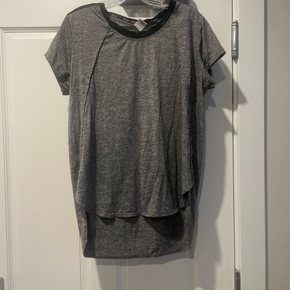 Champion Heather Gray Women's Short Sleeve Top